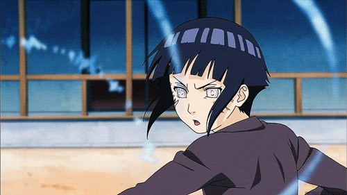 HInata hyuga doing training