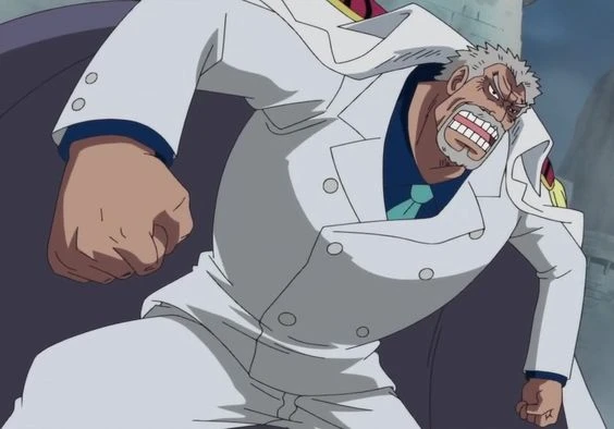 Garp Getting angry on shanks