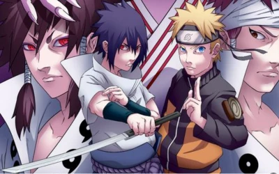 Indra and Ashura vs Naruto and Sasuke