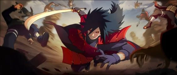 Madara Uchiha during war fourth great Ninja war