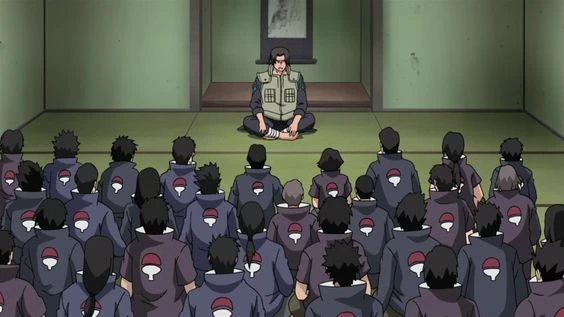 uchiha clan meeting in the village