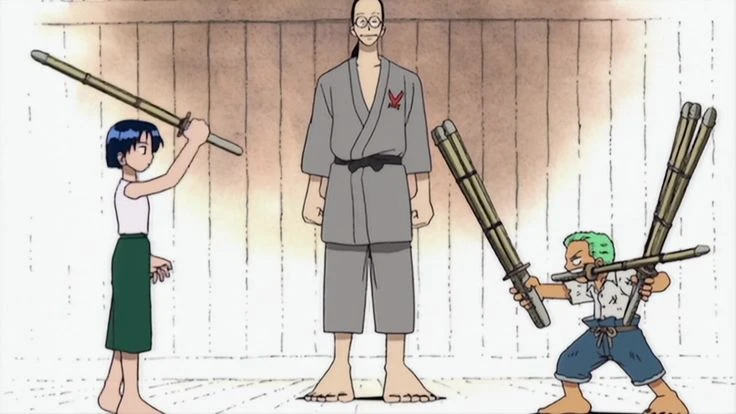 Zoro's training at isshin dojo