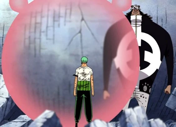 zoro enduring luffy's pain