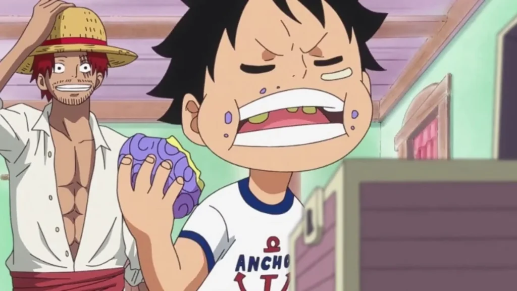 Luffy ate gomu gomu fruit