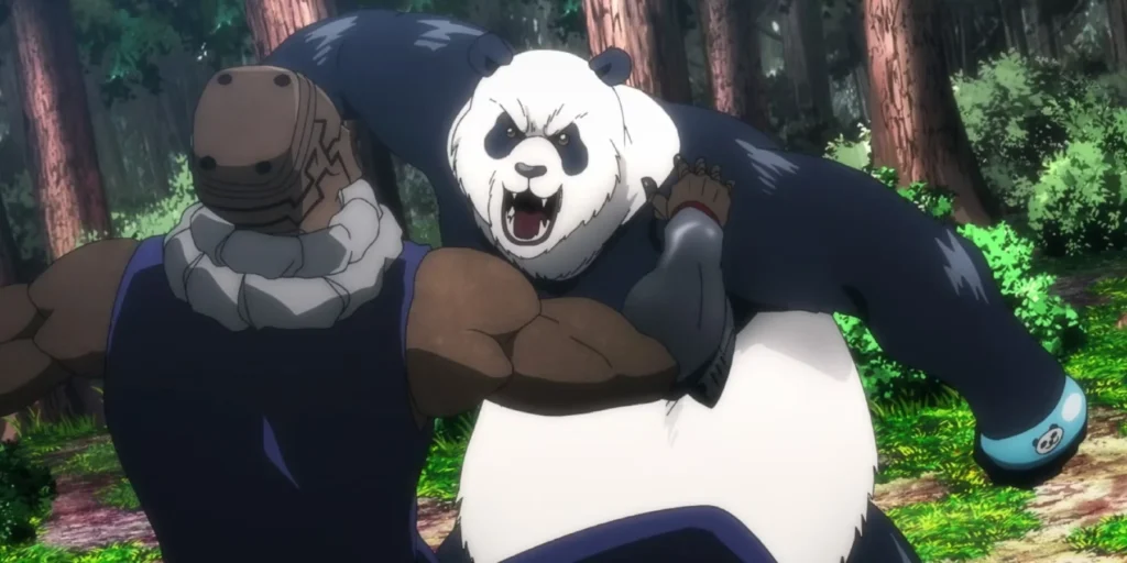 Panda Faces off against Mechamaru 